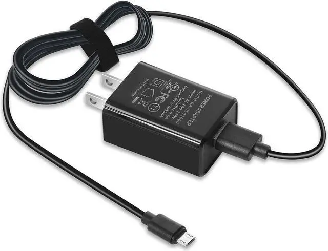 Main image of Fast Charger with 6.6Ft USB Type-C&Micro USB Cable AC Adapter 2A Rapid Charger for All New All-New Fire 7 HD 8 10 Plus Tablet Kids Pro Kids Edition Fire HD HDX 7 8.9 Phone