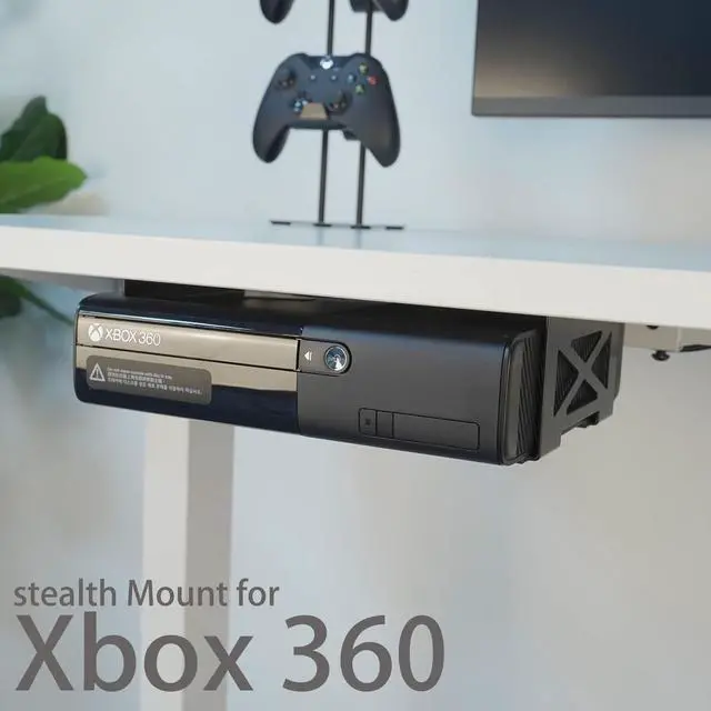 Alt view image 4 of 7 - Monzlteck Universal Under Desk Metal Storage Mount for Xbox Series S/X, PS4 Slim/Pro, Compatible with CPU, UPS, Small Form Factor Desktop Tower, Mini PCs, 3.2IN Height Limit Includes Paper Template
