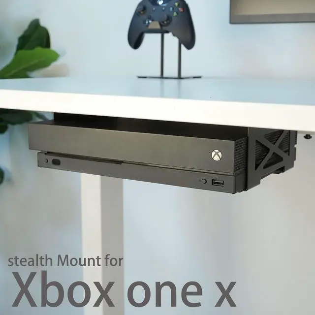 Alt view image 7 of 7 - Monzlteck Universal Under Desk Metal Storage Mount for Xbox Series S/X, PS4 Slim/Pro, Compatible with CPU, UPS, Small Form Factor Desktop Tower, Mini PCs, 3.2IN Height Limit Includes Paper Template