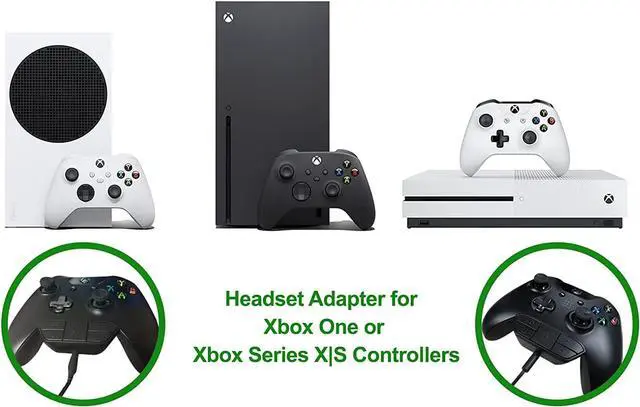 Alt view image 3 of 5 - Plauduct Stereo Headset Adapter for Xbox One/One S/Elite 1&2/for Xbox Series X|S Controllers, Mic Headphone Adapter for Xbox One Controller, Audio Kit for Xbox One Xbox Series S|X