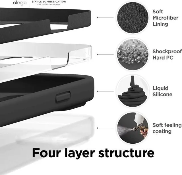 Alt view image 5 of 7 - Compatible with iPhone 14 Pro Max Case Liquid Silicone Case Full Body Protective Cover Shockproof Slim Phone Anti-Scratch Soft Microfiber Lining 6.7 inch (Black)