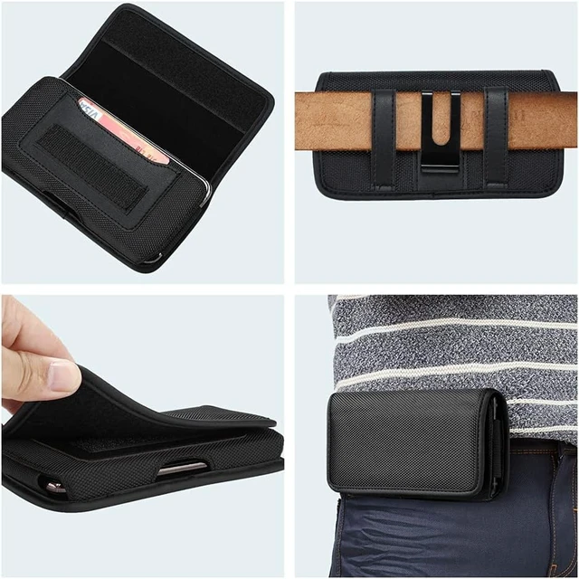 Alt view image 7 of 7 - Universal Horizontal Cell Phone Holster Case with Belt Clip for Mobile Phone - XXL