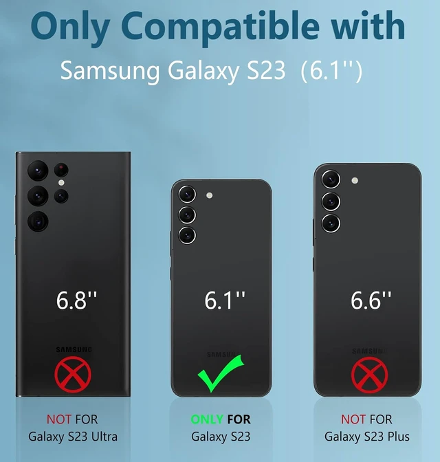 Alt view image 2 of 7 - for Galaxy S23 Case Belt Clip Built-in Screen Protector