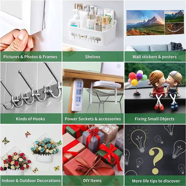 Alt view image 4 of 6 - Double Sided Tape Heavy Duty Nano Double Sided Adhesive Tape Clear Mounting Tape Picture Hanging Adhesive Strips (9.85FT)