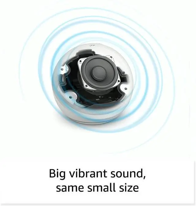 Alt view image 3 of 7 - Echo Dot (5th Gen 2022 release) | With bigger vibrant sound helpful routines and Alexa | Deep Sea Blue