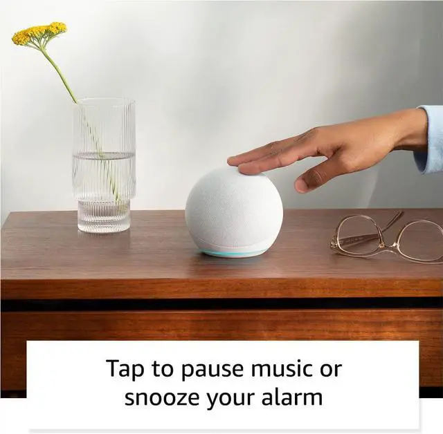Alt view image 7 of 7 - Echo Dot (5th Gen 2022 release) | With bigger vibrant sound helpful routines and Alexa | Deep Sea Blue