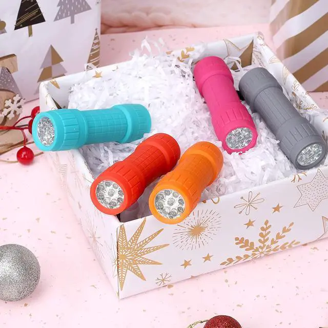 Alt view image 2 of 6 - 18-Pack 9-LED Mini Flashlight Set AAA Batteries are Included and Pre-Installed Perfect for Class Teaching Camping Wedding Favor