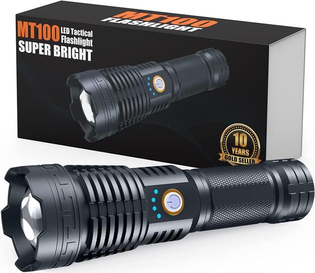 Dsstoc LED Rechargeable Flashlights High Lumens, 3000 Lumens Super Bright  Powerful Waterproof Flashlights with Battery, 5 Mode, Zoomable Tactical  Handheld Flashlights for Camping Home 