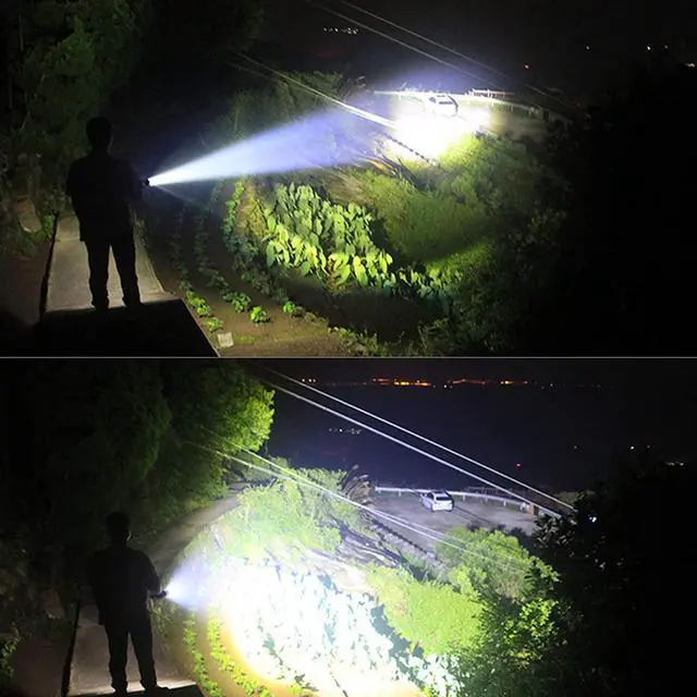 Alt view image 6 of 7 - Rechargeable Led Flashlights High Lumens: 990,000 Lumen Super Bright Flashlight, 7 Modes with COB Work Light, IPX6 Waterproof, Powerful Handheld Flash Light for Home, Camping, Hiking