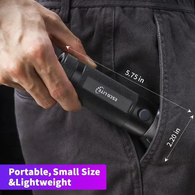 Alt view image 7 of 7 - Escolite UV Flashlight Black Light 51 LED 395 nM Ultraviolet Blacklight Detector for Dog Urine Pet Stains and Bed Bug