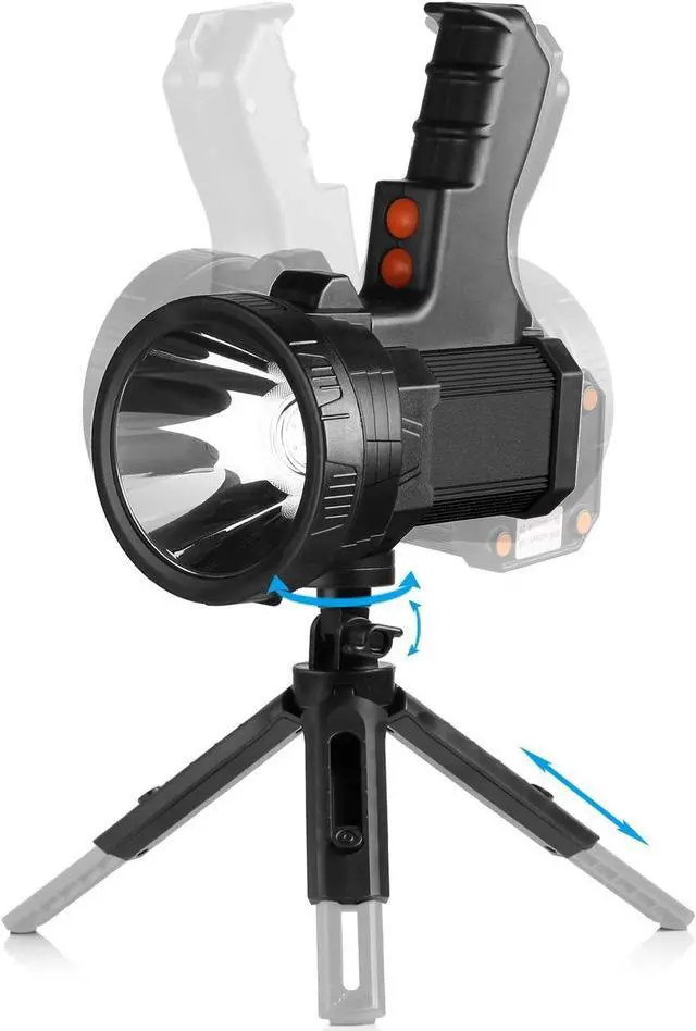 Alt view image 5 of 7 - BUYSIGHT Rechargeable Spotlight, 1000,000 -Lumen Spot Lights Hand held Large Flashlight Handheld Spotlight Lightweight and Super Bright Flashlight (Aluminium_Alloy Black)