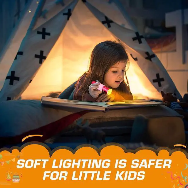 Alt view image 5 of 7 - EverBrite 6-Pack Mini Flashlights, Glow in Dark Flashlights, Aluminum LED Flashlights Party Favors Assorted Colors for Camping, Hiking, Indoor, 18XAAA Batteries Included