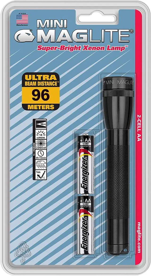 Main image of Maglite Mini Incandescent 2-Cell AA Flashlight, Black