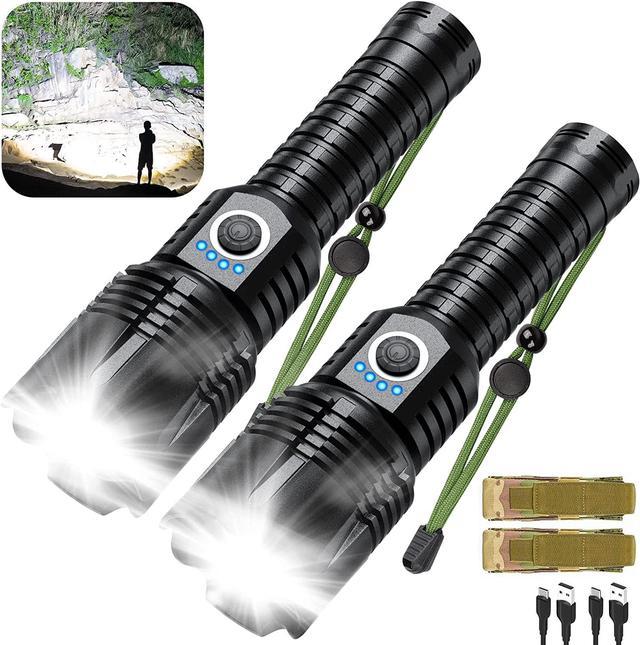 Rechargeable Flashlights High Lumens, 200000 Lumens Super Bright