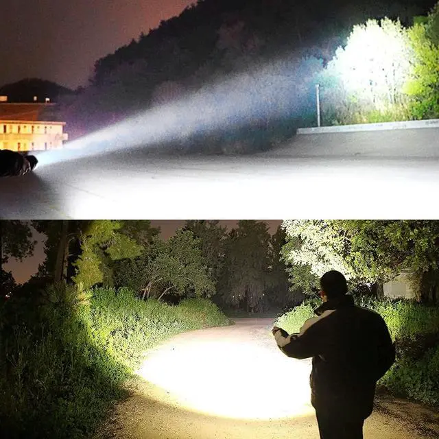 Alt view image 6 of 6 - SKNSL Flashlights High Lumens Rechargeable, 200000 Lumens High Powerful Flash Lights, Super Bright Tactical Handheld Led Flashlight with 5 Modes, Waterproof for Camping,Emergencies