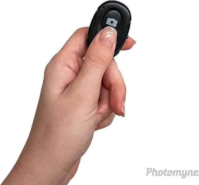 Alt view image 5 of 6 - Photomyne Wireless Camera Shutter Clicker | Camera Shutter Remote Control for iPhone & Android Smartphones | Wireless Remote Control Selfie Button - Includes Wrist Strap (1 Pack)