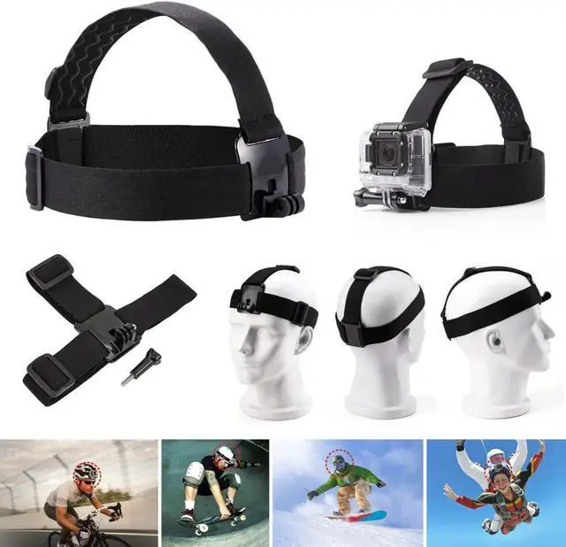 Alt view image 3 of 7 - VVHOOY Universal Action Camera Accessories Bundle Head Chest Strap Mount/Selfie Stick/Floating Hand Grip Compatible with Dragon Touch/AKASO EK7000 Brave 4 5 6 7 LE V50X/GoPro Hero 12 11 10 9 8 7