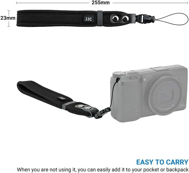 Alt view image 7 of 7 - Compact Camera Wrist Strap Soft Hand Strap for Canon V1 SX740 HS IXY 650 Sony RX100 VII ZV-1 ZV-E10 II ZV-1F ZV-E1 Fuji X Half X-E5 Ricoh GR IV III GR4 GR3 IIIx HDF Olympus TG-7 Panasonic LUMIX ZS99