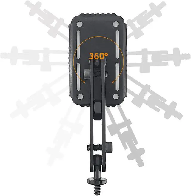 Alt view image 6 of 7 - Trail Camera Mounting Bracket,Hunting Pro Gear Acccessery, Wildlife Cam Mount, Deer Monitor Mount, Hunter Camera Kit,Nylon Fiber Strap,Heavy-Duty Metal,Black,5.9x3.7x2.5 inch (3 PCS)