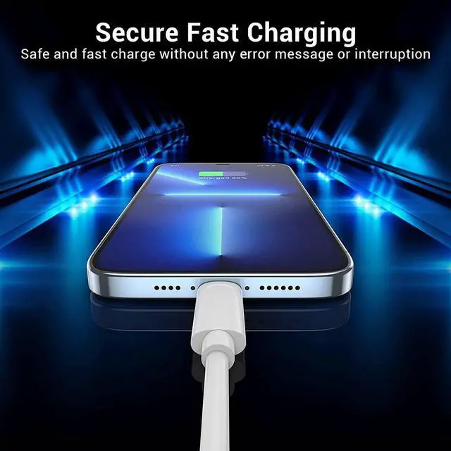 Alt view image 4 of 7 - USBC to Lightning Cable for iPhone 3FT 3Pack iPhone Charging Cable USB-C Type-C Lightning Charger Cord MFi Certified for iPhone 14 13 12 Mini Pro Max 11 X XS XR 8 Plus iPad AirPods White