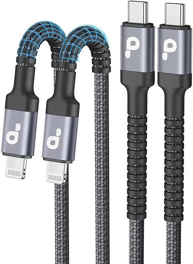 Main image of USB C to Lightning Cable 6FT 2Pack iPhone Charger Fast Charging USBC iPhone Charger Type C iPhone Charging Cord [ MFi Certified] for iPhone 14 13 12 11 Pro Max Xs 8 Plus and More