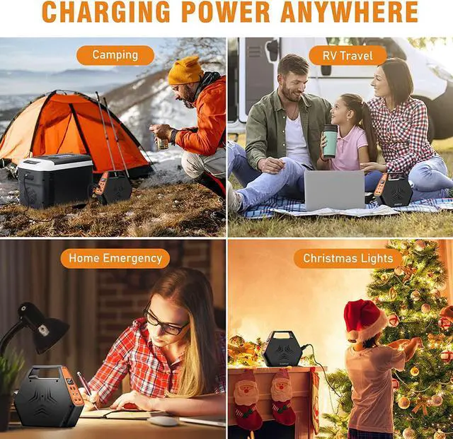 Alt view image 5 of 7 - Power Bank with AC Outlet 26400mAh Battery Pack 97Wh Portable Laptop Charger QC 3.0 Portable Power Station 100W Portable Power Bank 110V Battery Bank Laptop Battery Charger Portable for Phones Tablets