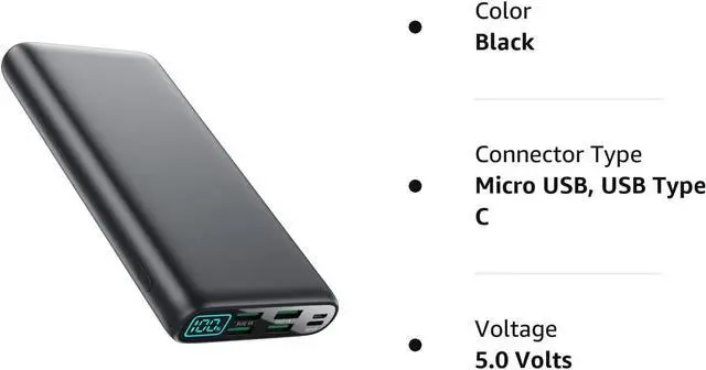 Alt view image 7 of 7 - Portable Charger 38800mAh,LCD Display Power Bank,4 USB Outputs Battery Pack Backup, USB-C in&out Dual Input Phone Charging Compatible with iPhone 15/14/13 Pro Max/12,Android Samsung Galaxy Pixel Nexus
