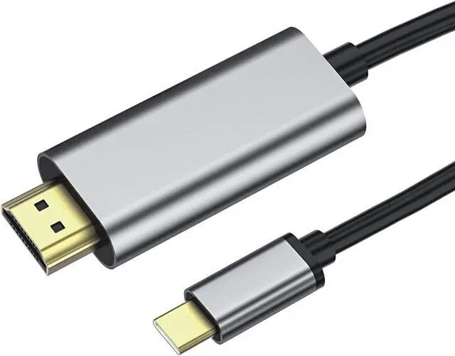 Main image of USB C to HDMI Cable 4k 6ft for iphone 15 16 USBC to HDMI Adapter for Monitor USB C Laptop Connector for Mac MacBook pro usb-c to hdmi Cord for iPad 2021 Surface Pro and more usb type c device