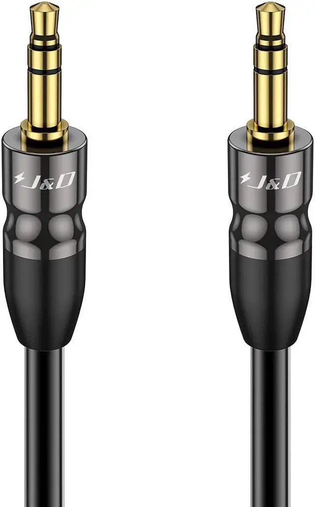 Main image of Auxiliary Cable Copper Shell 3.5 mm Male to Male Aux Cable 1/8 TRS to 1/8 TRS Male Aux Audio Cable for Car Compatible with Stereos Speaker Headphones and More 9 Feet