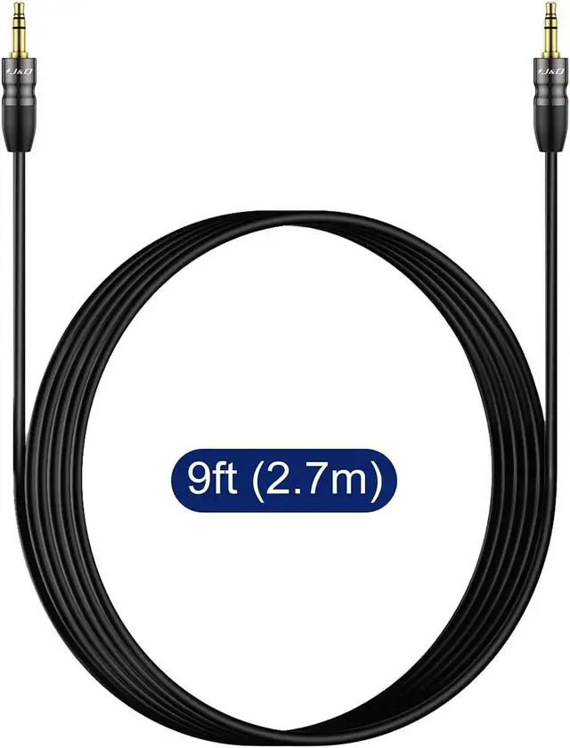 Alt view image 7 of 7 - Auxiliary Cable Copper Shell 3.5 mm Male to Male Aux Cable 1/8 TRS to 1/8 TRS Male Aux Audio Cable for Car Compatible with Stereos Speaker Headphones and More 9 Feet