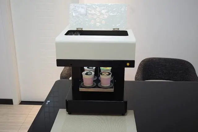 Alt view image 6 of 7 - SECDIN Smart Coffeemaker Latte Coffee Art Printer,Coffeemaker 4 Cups, USB Win7 Support For Coffee Pastry Yogurt Biscuits DIY