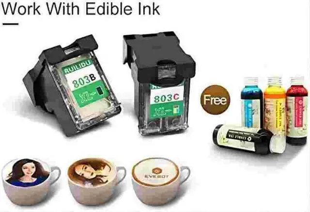 Alt view image 7 of 7 - SECDIN Smart Coffeemaker Latte Coffee Art Printer,Coffeemaker 4 Cups, USB Win7 Support For Coffee Pastry Yogurt Biscuits DIY