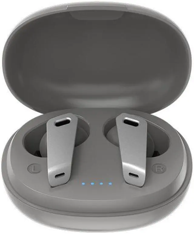 Main image of HEQING Wireless Earbuds Bluetooth 5.2 in Ear Buds Light-Weight Headphones,Deep Bass Sound with Charging Case, Clear Calls Earphones for Sports Workout Gray