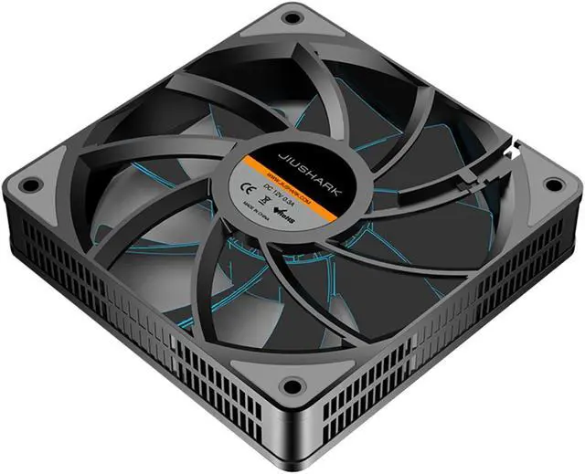 Alt view image 6 of 7 - JIMTAB 3Pcs 120mm Case Cooling Fan 1200RPM RGB LED PC Cooling 3Pin Professional 12V DC Computer Case Fans Fan Silent Colorful