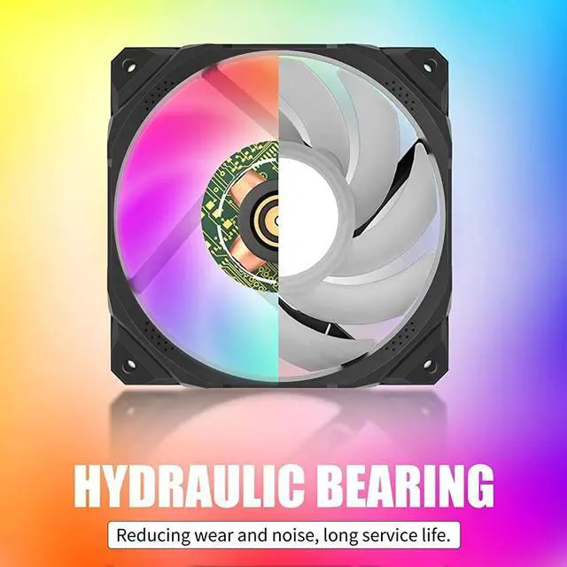 Alt view image 2 of 7 - JIMTAB 1 Pack 120x120x25mm Fan 5V for DC Brushless Cooling Fan USB 2 Pin for PC Computer Case