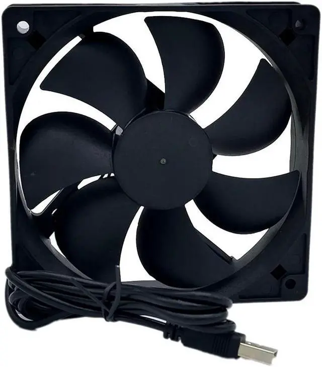 Alt view image 4 of 7 - JIMTAB 1 Pack 120x120x25mm Fan 5V for DC Brushless Cooling Fan USB 2 Pin for PC Computer Case