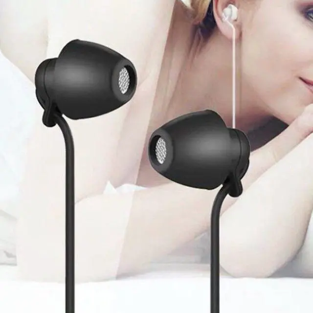 Alt view image 3 of 5 - JIMTAB Sleeping Wired Earphones Anti-noise In-ear Sports Running Bass Earplugs