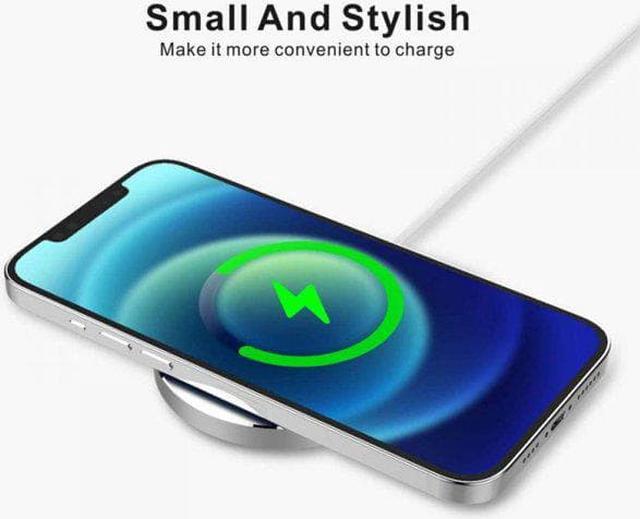 Alt view image 5 of 5 - JIMTAB Magnetic Wireless Charger Bracket Non-slip Mat, for Mag-safe Charger, Fast Wireless Charging Pad for IPhone 12/12 Mini/12 Pro/12 Pro Max