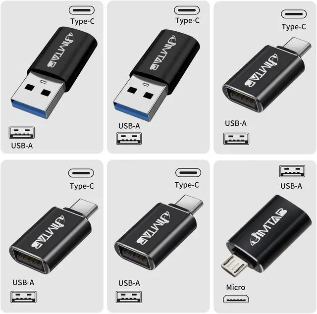 Alt view image 7 of 7 - USB C to Micro USB Adapter, JIMTAB USB C to USB 3.0 Converters USB C to USB Chargers Adapter(6 Pack), Compatible with old Android phones, Smart Fans, Digital Cameras, Security Cameras, Desk Lamps