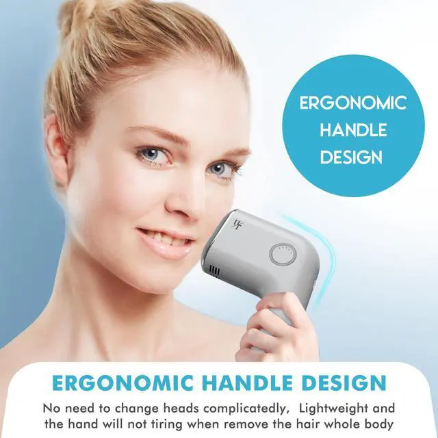 Alt view image 4 of 7 - At-Home Ice Laser Hair Removal for Women and Men, IPL Hair Removal Painless Permanent Device with Rapid Cooling, Hair Removal Safe and Long-lasting for Reducing In Hair Growth for Body & Face