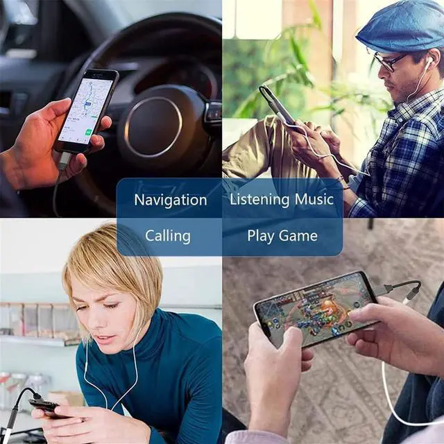 Alt view image 7 of 7 - USB C to 3.5mm Audio Adapter Headphone Jack Adapter, JIMTAB USB C to Aux Audio Dongle Cable Cord Compatible with iPhone 15 Pro Max/15 Pro/15, Samsung Galaxy S24/S23/S22/S21 Ultra, iPad Pro, Pixel 8