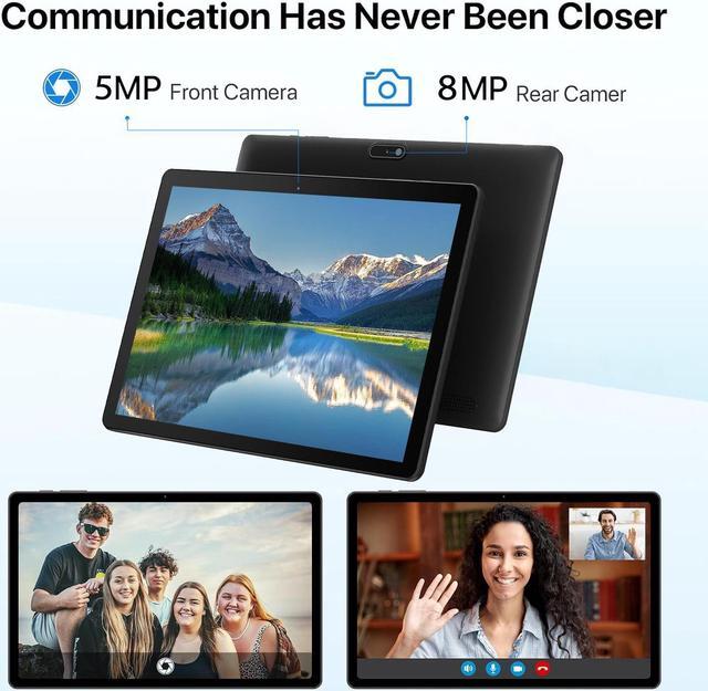 Alt view image 4 of 7 - JIMTAB 2024 Android Tablet Octa Core 10" 2 in 1 Android 13 Tablets, 4GB Ram 64GB Rom Gaming Tablet with USB Adapter, Keyboard, Stylus, Tempered Film, GPS, WiFi, Bluetooth, Google Certificated Tablet