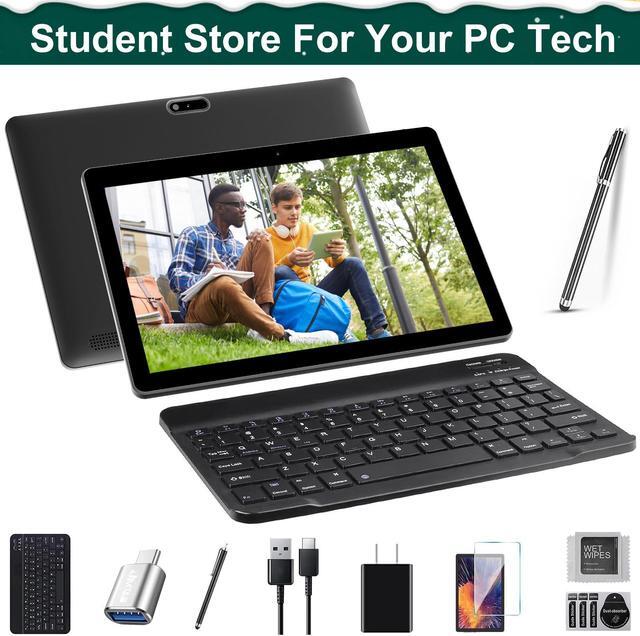 Alt view image 6 of 11 - JIMTAB Android 13 Tablets Octa-Core 10 inch 2 in 1 Android Tablet, 4GB+64GB Gaming Tablet with USB Adapter, Keyboard, Stylus, Tempered Film, GPS, WiFi, Bluetooth, Google Certificated Tablet (Black)