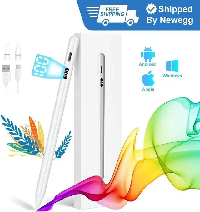 Main image of JIMTAB iPad Pencil, iPad Pen, Stylus Pen for iPad, Fast Charge iPad Pencil with LED Power Display, Backup for Apple Pencil Pen, Wide compatible IOS ipad, iphone, mac, Android Cell phone and Tablet
