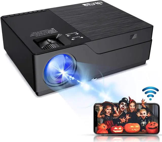 Main image of JIMTAB 2025 High Performance 1080P Video Projector, M18 PRO Upgrade 21000 Lux 5G WiFi HD Projector Support AV, VGA, USB, HDMI, Compatible with TV, TVbox, PS, Xbox, Laptop, iPhone and Android