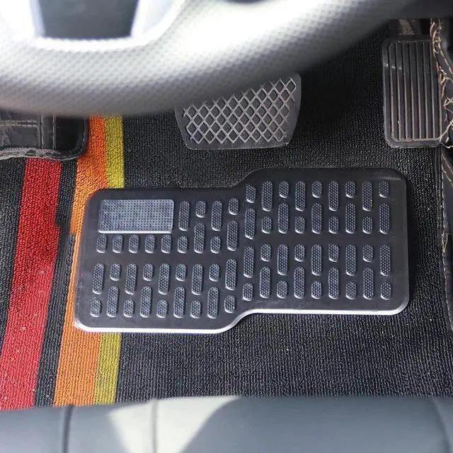Alt view image 3 of 7 - Stainless Steel Car Wear-resistant Pedal Anti Slip Metal Brake Pad Thickened Pedal Main Cab Metal Repair Protective Foot Mat