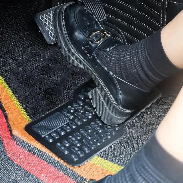 Alt view image 4 of 7 - Stainless Steel Car Wear-resistant Pedal Anti Slip Metal Brake Pad Thickened Pedal Main Cab Metal Repair Protective Foot Mat