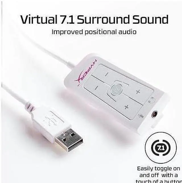 Alt view image 4 of 6 - HyperX Cloud II Gaming Headset with 7.1 Virtual Surround Sound USB Audio Control Box Included Pink PS4/PC/Xbox/Switch 4P5E0AA
