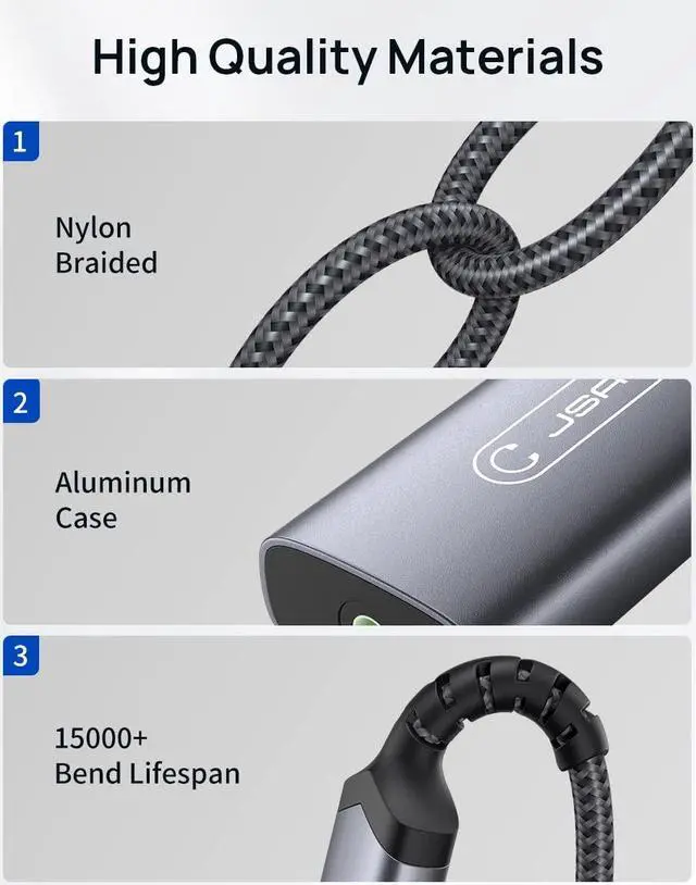 Alt view image 5 of 7 - USB C to 3.5mm Headphone and Charger Adapter 2-in-1 AUX Mic Jack with PD 60W Fast Charging for Stereo Earphones Compatible for iPhone 15 Pro Max/15 Pro Samsung S23/S22/S21 iPad Pro Pixel-Grey