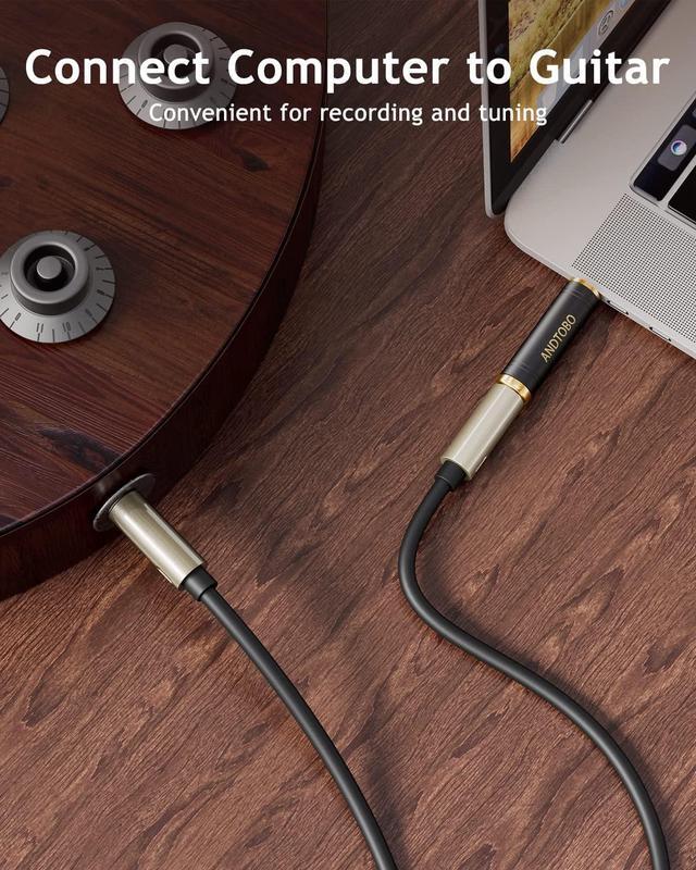 Alt view image 7 of 7 - 1/4 to 3.5 mm Stereo Pure Copper Headphone Adapter 3.5 mm(1/8) Plug Male to 6.35 mm (1/4) Jack Female Stereo Adapter for Headphone Amp Adapter Black 2-Pack